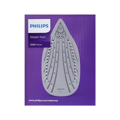 Утюг Philips DST3020/30, керамическая подошва, 2200 Вт, 35 г/мин, 300 мл, фиолетовый