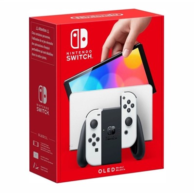 Игровая приставка Nintendo Switch, 64 Гб, OLED, 2 контроллера Joy-Con, белая