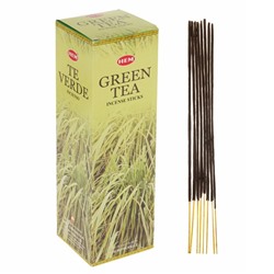 Благовония "HEM" 8 палочек угольные Зелёный чай
