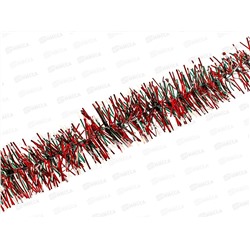 Мишура, 5см. х 2м., AL-13637 красный с белым кончиком *1200