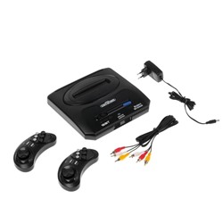 Игровая приставка Sega Retro Genesis Modern Wireless,16 Bit, 2 беспр. джойст.,170 игр,черная