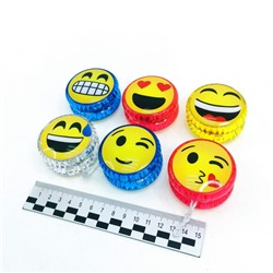 ЙО-ЙО Emoji Smile 4цвета (светится)(№69999)(12шт в коробке)