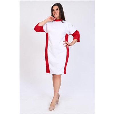 Платье 52235 (Красно-белый)