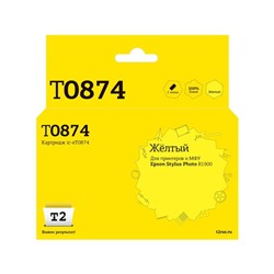 Струйный картридж T2 IC-ET0874 (T08744010/T0874/Stylus Photo R1900) Epson, желтый