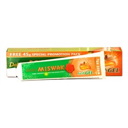 Отбеливающая паста с освежающим гелем - Dabur Miswak Fresh Gel, 60 гр