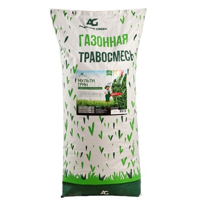 Газонная травосмесь "Абсолют", "Мульти Грин", 20 кг