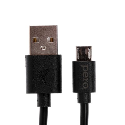 Кабель PERO DC-03 microUSB - USB, 2,5 А, 2м, черный