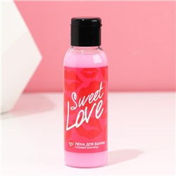 Пена для ванны «Sweet love», 100 мл, аромат розовый шоколад, ЧИСТОЕ СЧАСТЬЕ