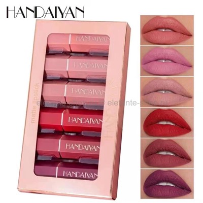 Набор из шести матовых помад HANDAIYAN Matte Lipstick (106)