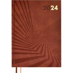 Ежедневник датированный на 2024 год Амальфи, коричневый, А5+, 176 листов