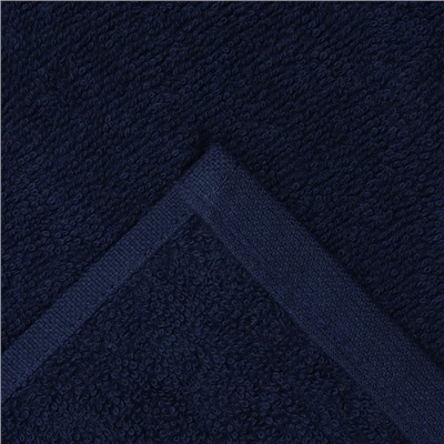 Полотенце махровое "Этель" 30*60 см, цв. тёмно-синий, 100% хлопок, 340 г/м2