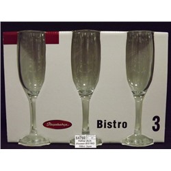 Набор фуж. для шампанского BISTRO 190cc 3шт 44419-3 *8