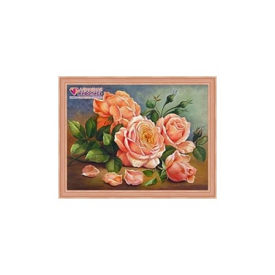 Картина стразами (набор) "Ароматные розы" АЖ-1514