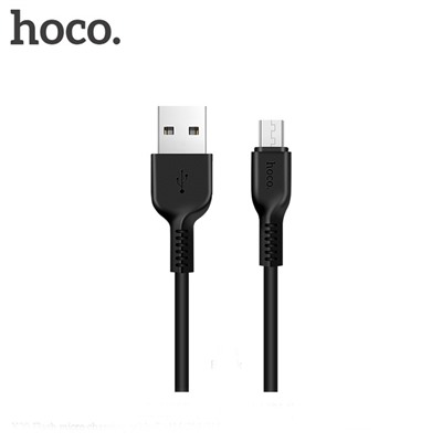 Кабель Hoco X20, microUSB - USB, 2 А, 2 м, PVC оплетка, черный