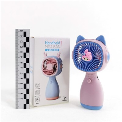 Вентилятор Портативный Mini Fan Куроми 4цвета (3режим, USB)(№S070-071) 242