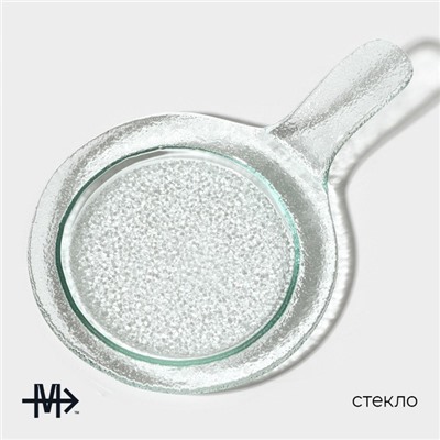 Блюдо стеклянное сервировочное Magistro «Авис», 24,5×16,5×4 см