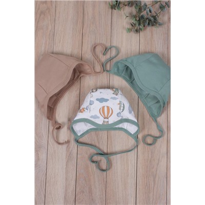 Комплект одежды для новорожденных, костюм боди и штаны 3 шт арт. НБ-3БЧШ (Воздушные путешествия)