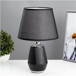 Настольная лампа "Бари" Е14 40Вт черный 22,5х22,5х35 см RISALUX