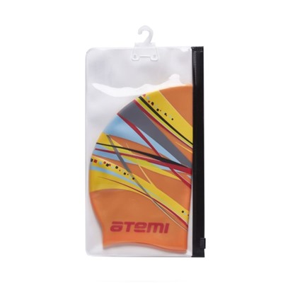 Шапочка для плавания Atemi PSC303, детская, силикон, цвет оранжевый