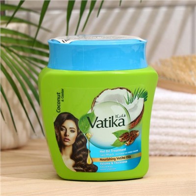 Маска для волос Dabur Vatika Naturals Volume & Thickness Coconut & Castor, 500 мл