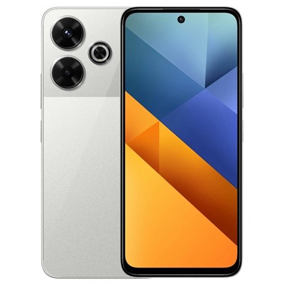 Смартфон XIAOMI Poco M6, 6,79", 8Гб, 256Гб, 108 Мп, 13 Мп, 2SIM, 5030мАч, серебряный