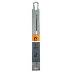 Крючок вязальный "PONY" 12 см/2 мм сталь