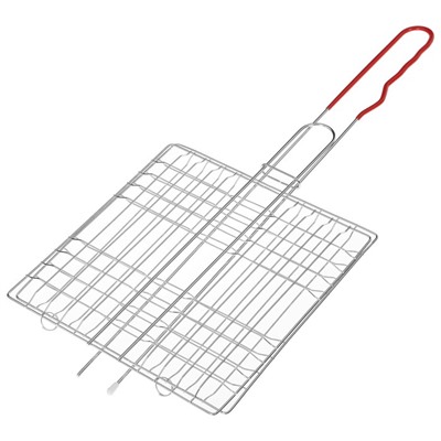 Решётка гриль Maclay, универсальная, хромированная сталь, 46x21 см, рабочая поверхность 21x21 см