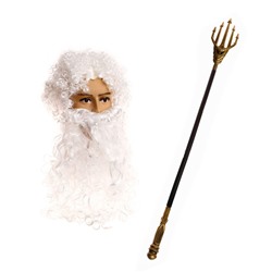 Карнавальный набор «Посейдон», парик, борода, трезубец