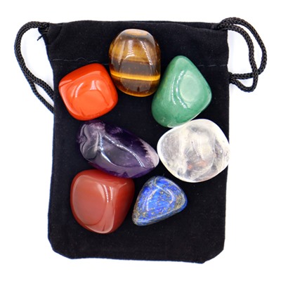 STK001 Набор из 7 натуральных камней в мешочке