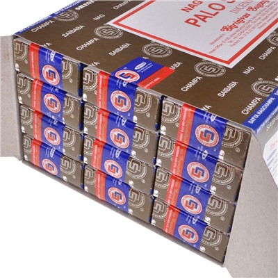 Satya-15-BL Блок благовоний Palo Santo (Пало Санто) 12 упаковок по 15 грамм
