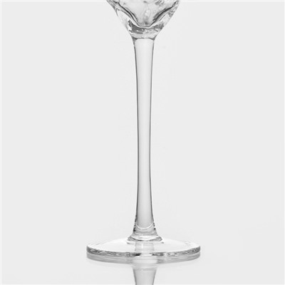 Набор бокалов из стекла для шампанского Magistro «Дарио», 180 мл, 7×27,5 см, 6 шт, цвет прозрачный