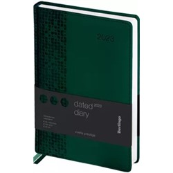 Ежедневник датированный на 2023 год Prestige, 184 листа, А5, зеленый
