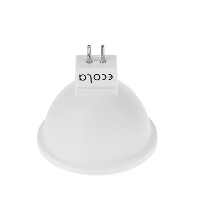 Лампа светодиодная Ecola, GU5.3, 5.4 Вт, 4200 K, дневной белый, матовое стекло