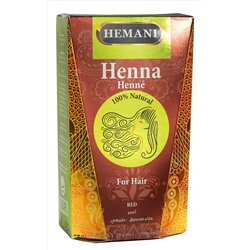 Хна для волос - Красная - Hemani Red Henna, 4*25 гр