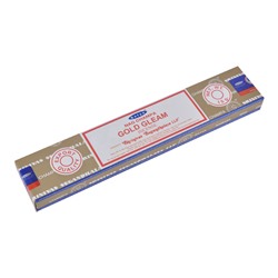 Satya-15-UP Аромапалочки Gold Gleam (Золотой отблеск) 1 упаковка 15 грамм