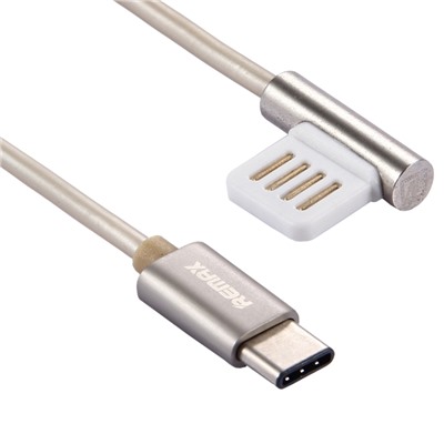 Кабель USB/Type-C Remax RC-054a 1м цв.ассорти(2.1A,угловой,круглый,силикон,металлическая коробка)