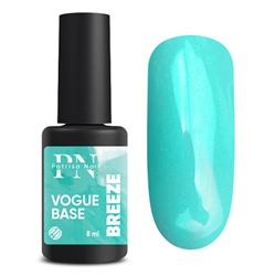 8 мл, Patrisa Nail, VOGUE base Breeze (бирюзовая база с микроблеском)