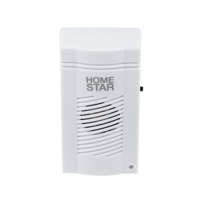 Звонок HomeStar HS-0115, беспроводной, 8,6 МВт, 32 мелодии, 80-90дБ, r=100м, белый
