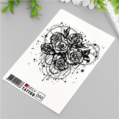 Татуировка "Розы" 10х15 см