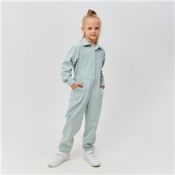 Комбинезон для девочки MINAKU: Casual collection KIDS цвет мятный, рост 122