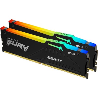 Память DDR5 2x32GB 6000MHz Kingston KF560C36BBEAK2-64 Fury Beast Black RGB RTL Gaming PC5-4   106502