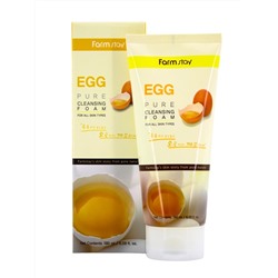 FARMSTAY - ПЕНКА ДЛЯ ЛИЦА С ЭКСТРАКТОМ ЯИЦ EGG PURE CLEANSING FOAM, 180 ML