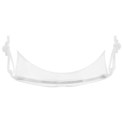 Очки-полумаска для плавания ONLYTOP, цвет белый/прозрачный