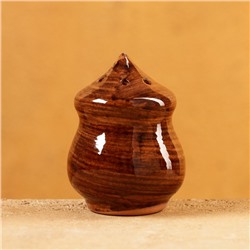 Солонка Риштанская керамика "Акташ", 100 мл, коричневая