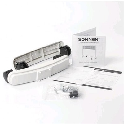 Обогреватель SONNEN X-1500, конвекторный, 1500 Вт, до 15 м², напольный/настенный, белый