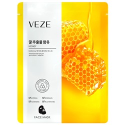 Смягчающая тканевая маска с экстрактом меда Veze, 25 гр