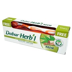 Зубная паста Ним + щетка (Herb'l  Neem Toothpaste), Dabur, 150г