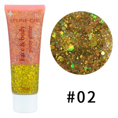 Глиттер гель Seline Girl Face And Body Glitter Party