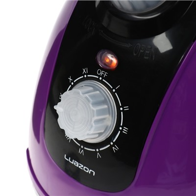 Отпариватель Luazon LO-07, напольный, 1800 Вт, 1.4 л, 46 г/мин., 12 режимов, фиолетовый