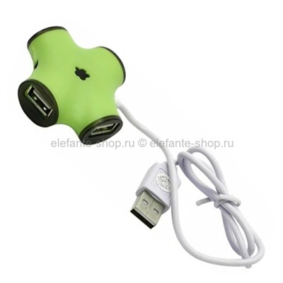 Концентратор USB HUB CBR CH-100 Green (UM)